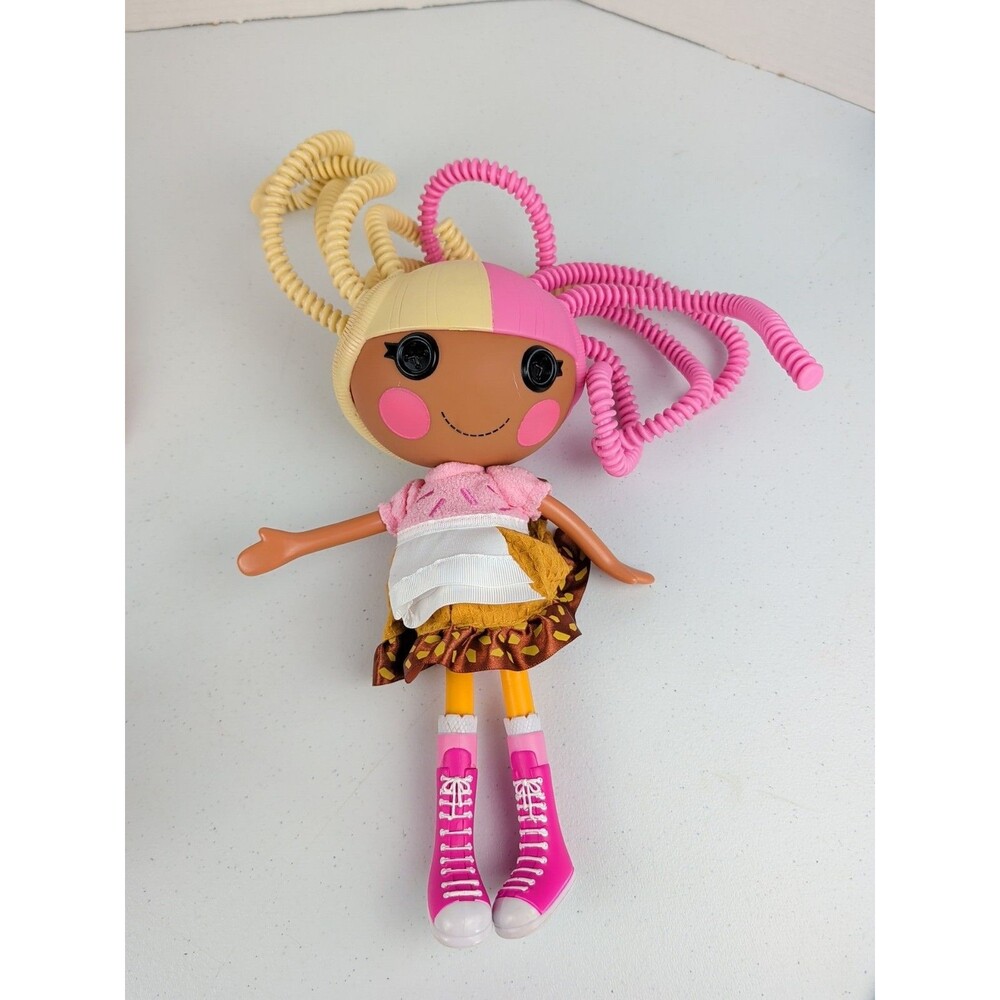 Lalaloopsy Silly Hair Doll Scoops Waffle Cone Full Size 12” Outfit & Shoes